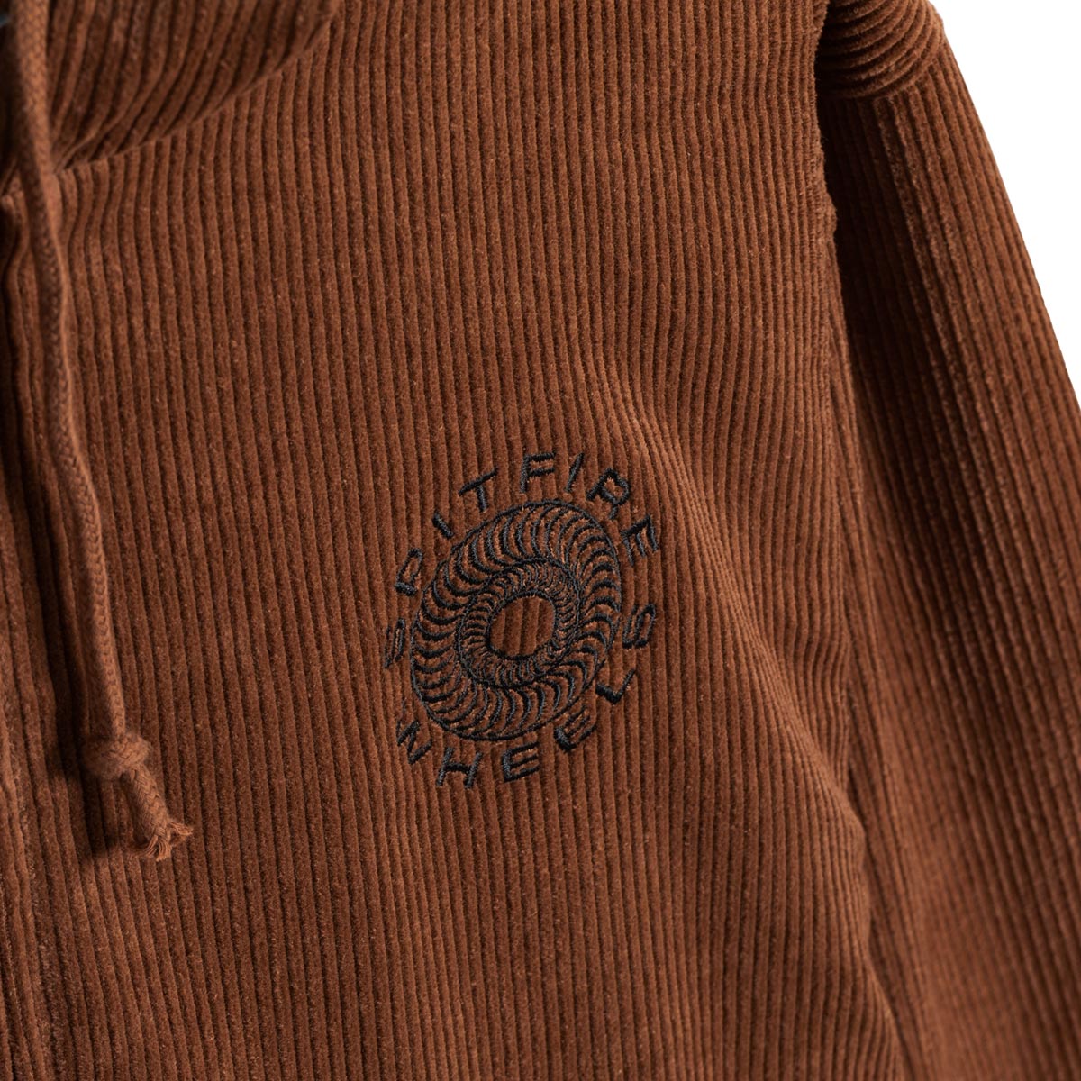 Spitfire Classic 87 Swirl Corduroy Hooded Jacket - Brown/Black image 3