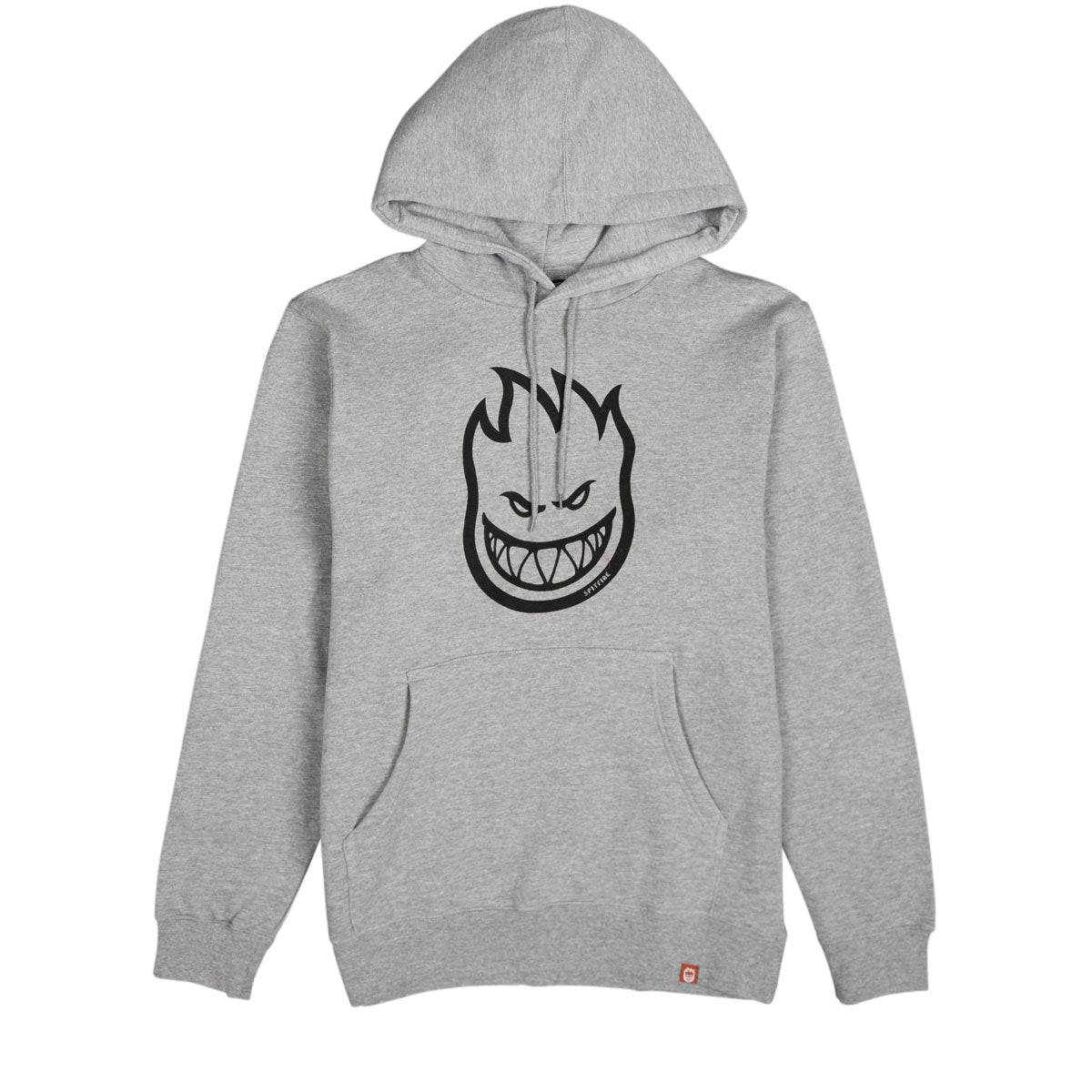 Spitfire Bighead Hoodie - Heather Grey/Black image 1