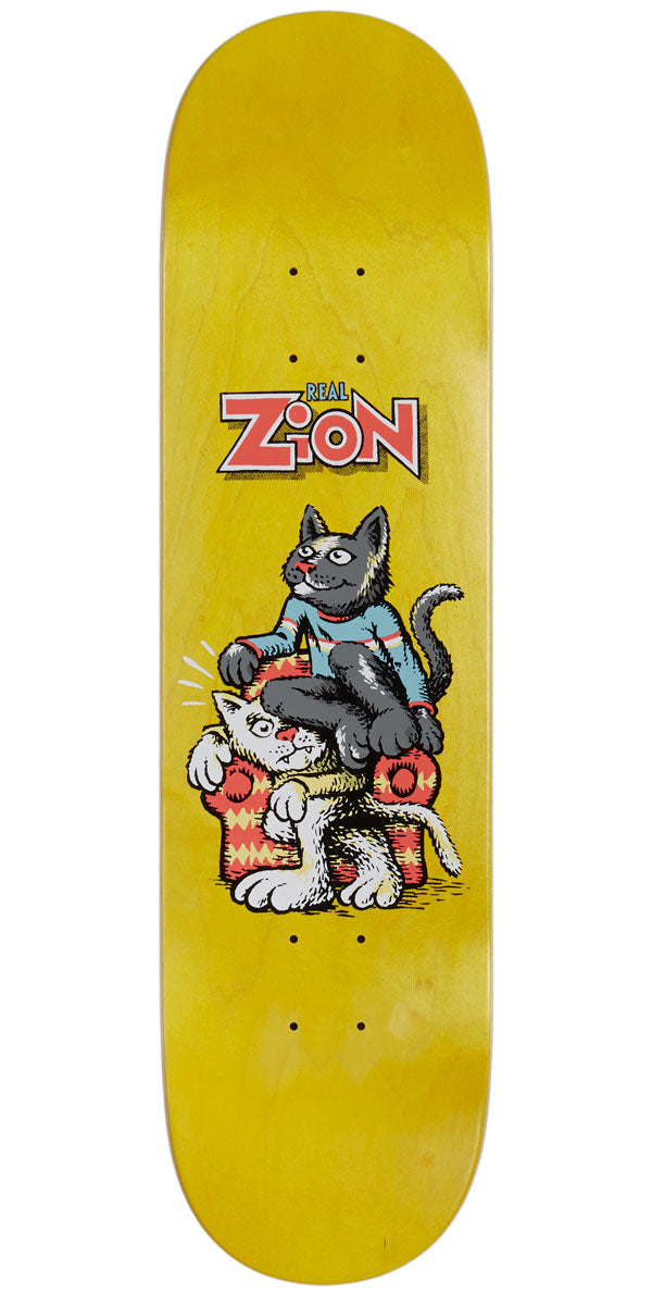 Real Zion Comix Full SE Skateboard Deck - Yellow - 8.06