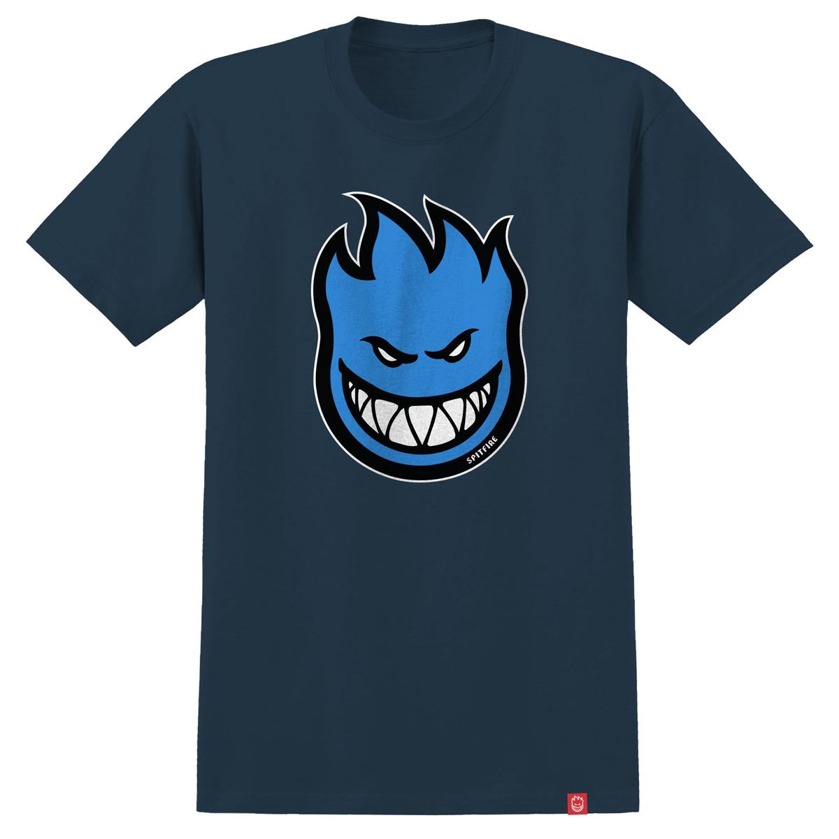 Spitfire Bighead Fill T-Shirt - Navy/Blue/Black/White image 1