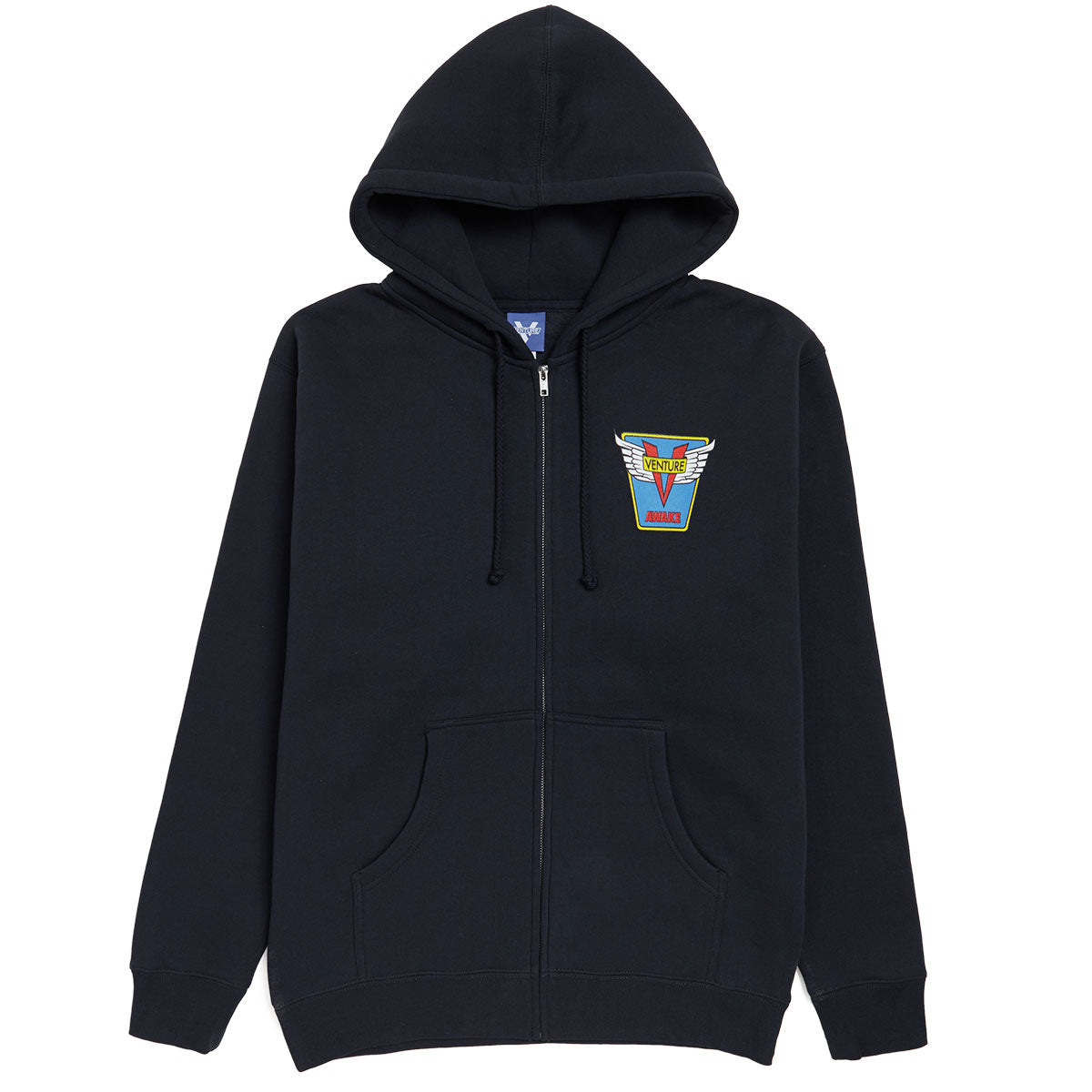 Venture Emblem Zip Hoodie - Navy/Blue/Yellow/Red image 1