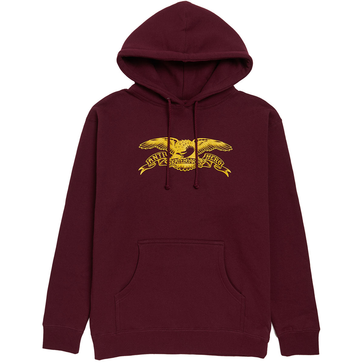 Anti-Hero Basic Eagle Hoodie - Maroon/Gold image 1