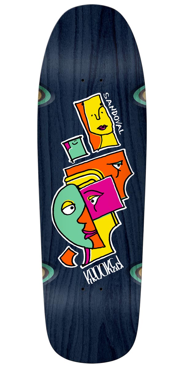 Krooked Sandoval Cluster Wheel Wells Skateboard Deck - 9.81