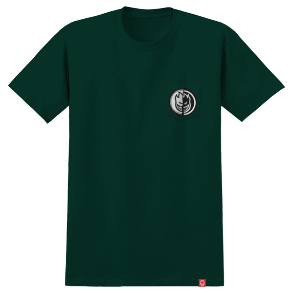 Spitfire Yin Yang Pocket T-Shirt - Forest Green image 2