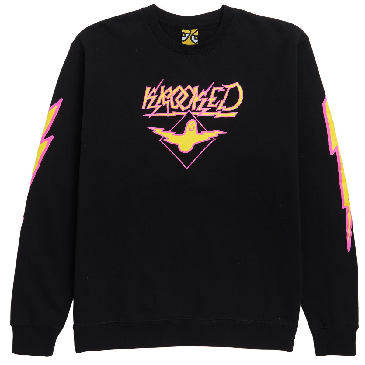 Krooked Bird Lightening Sleeve Sweatshirt - Black image 1