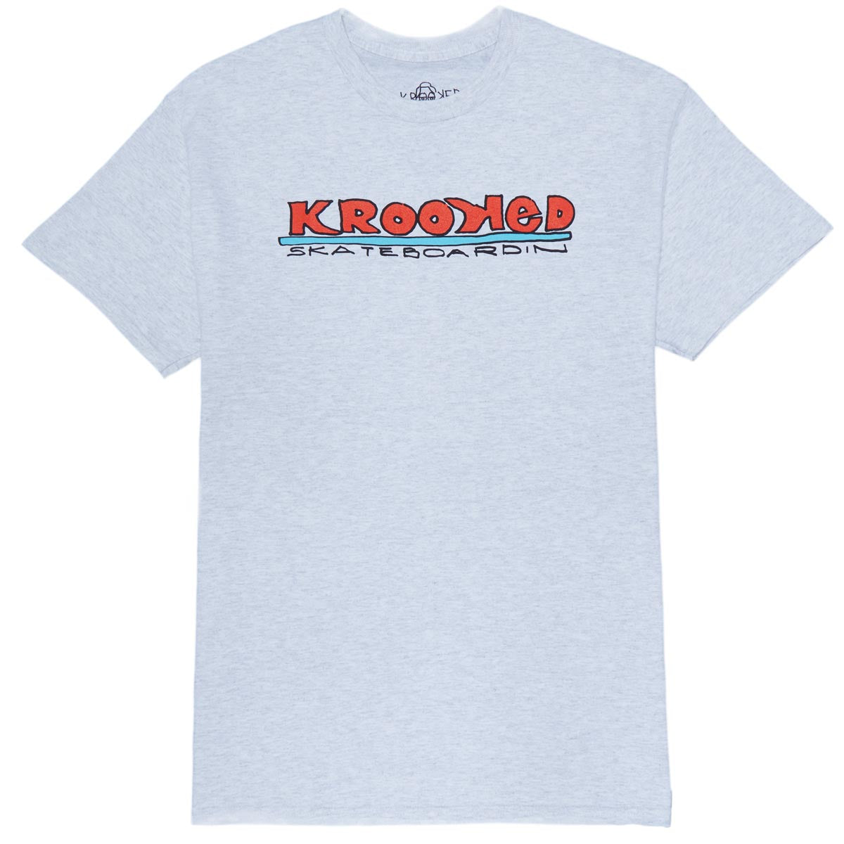 Krooked Skateboardin T-Shirt - Ash image 1