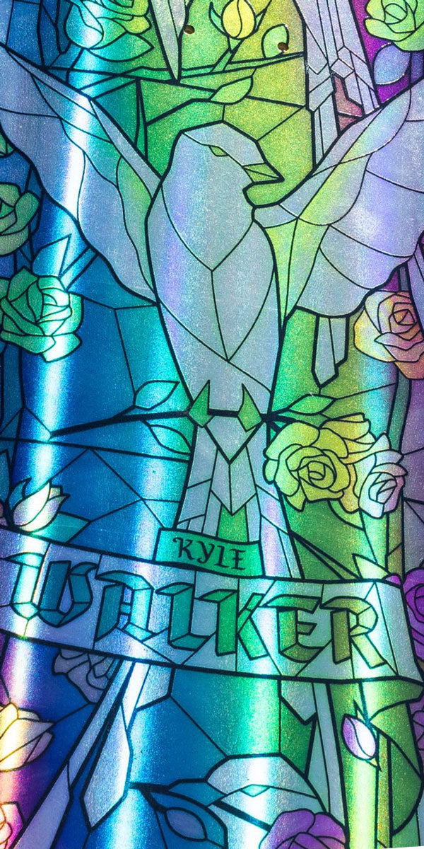 Real Kyle Cathedral Skateboard Complete - Holographic Rainbow Foil - 8.38