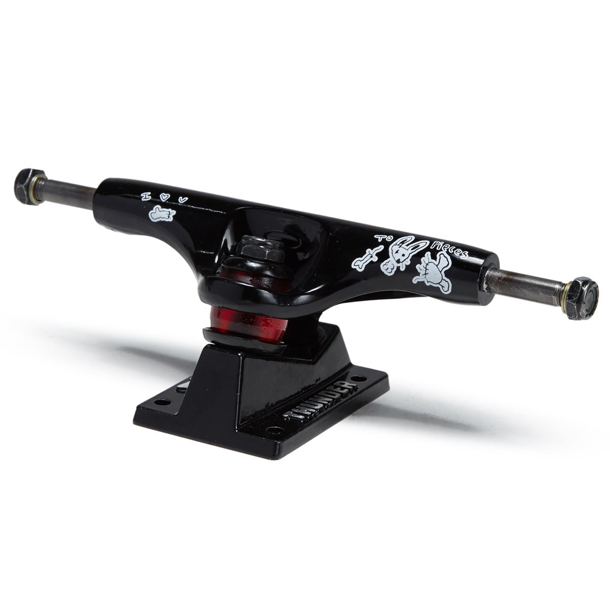 Thunder Villani To Pieces Pro Edition Skateboard Trucks - Black - 148mm image 2