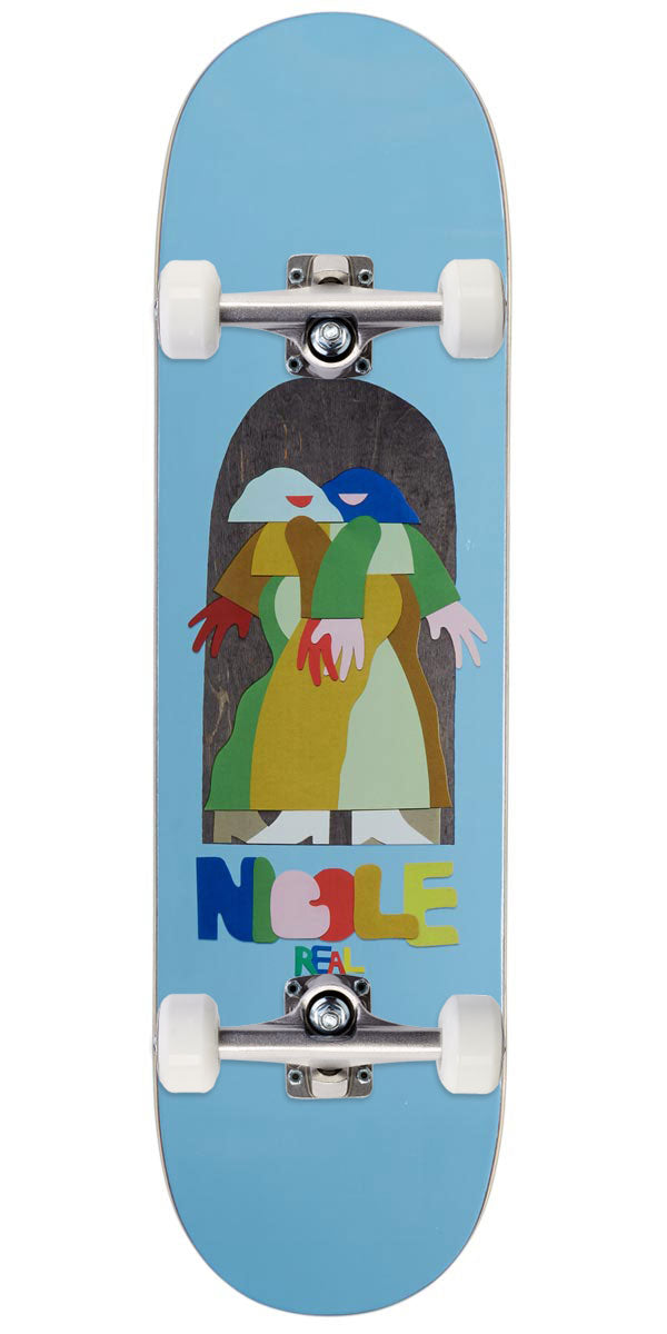 Real Nicole By Marbie Skateboard Complete - Blue - 8.38