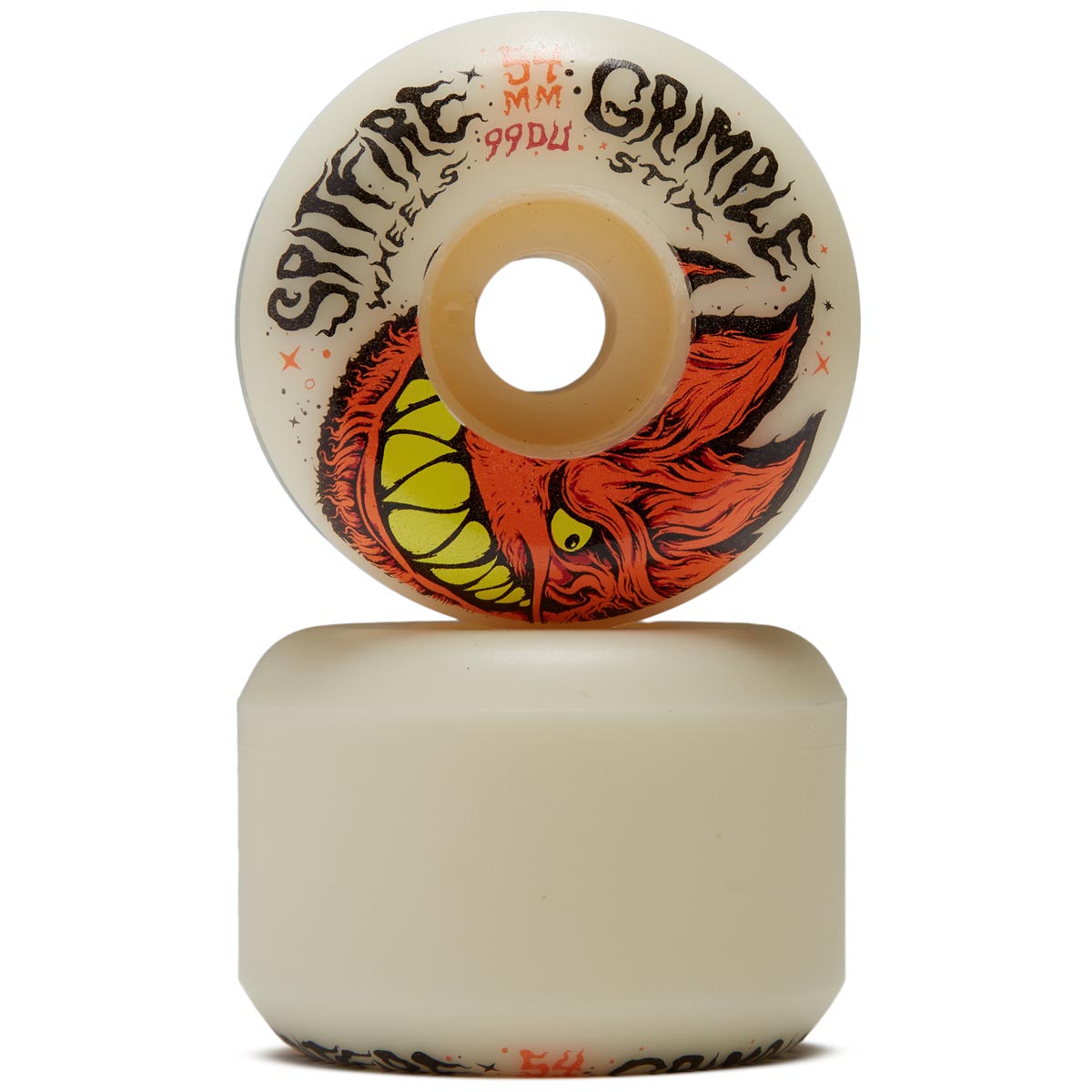 Spitfire x Grimple Stix F4 99d Grimplehead Lock In Full Skateboard Wheels - 54mm image 2