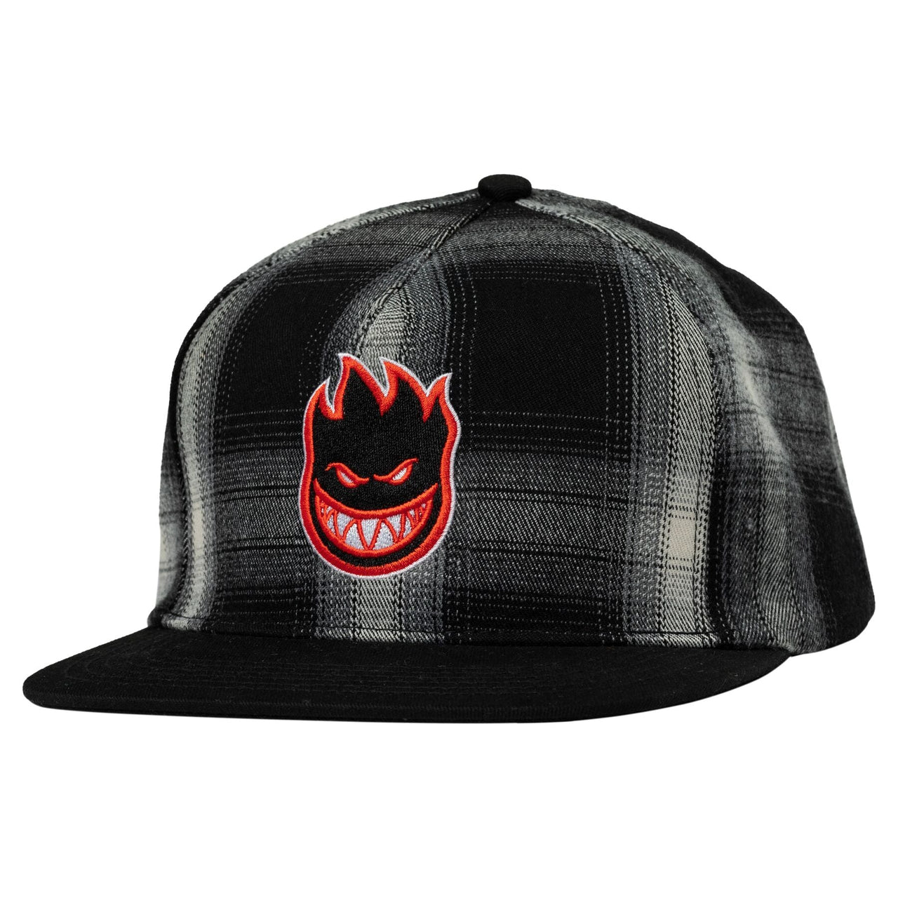 Spitfire Bighead Fill Hat - Black/White Plaid/Red/White image 1