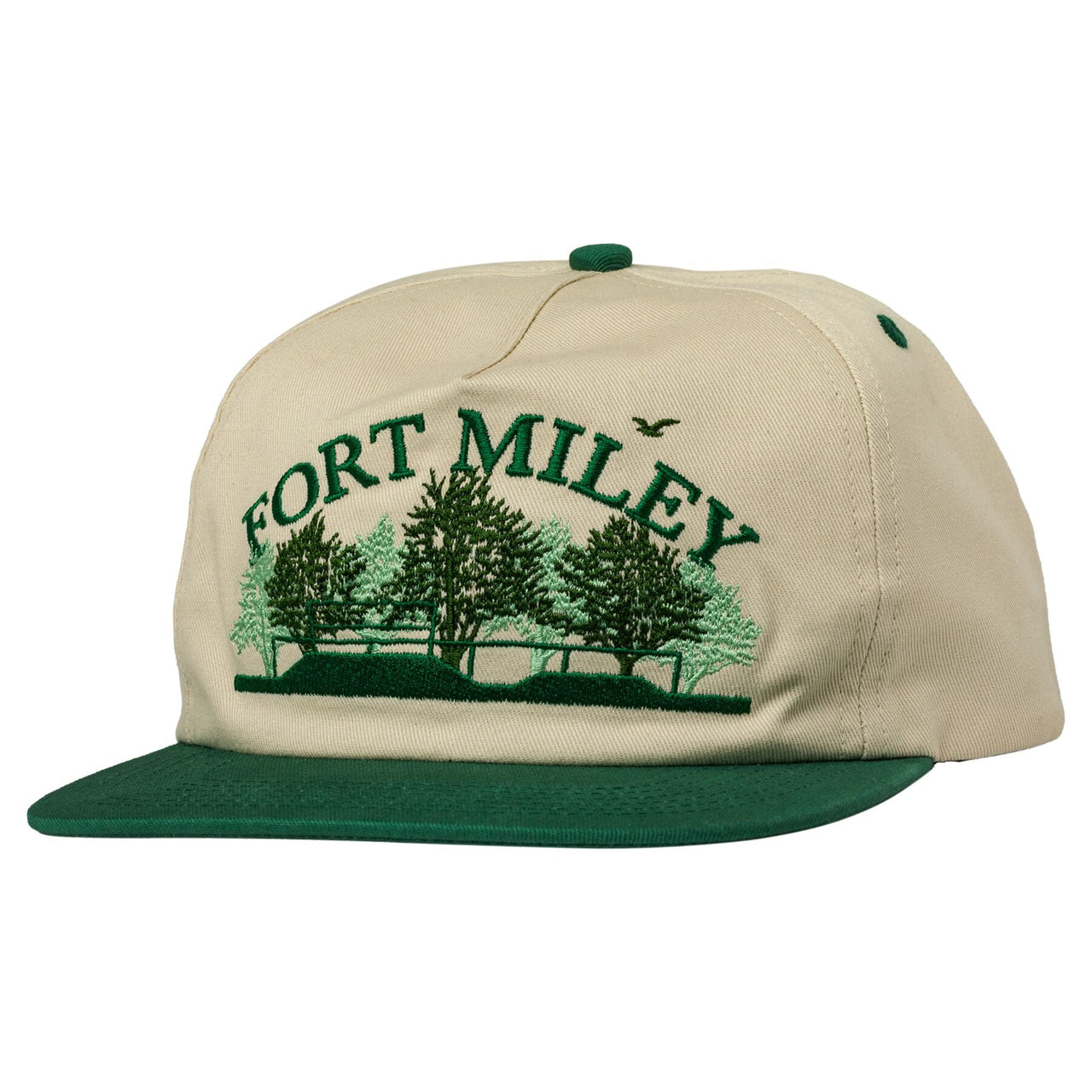 Real Fort Miley Hat - Off White/Green image 1