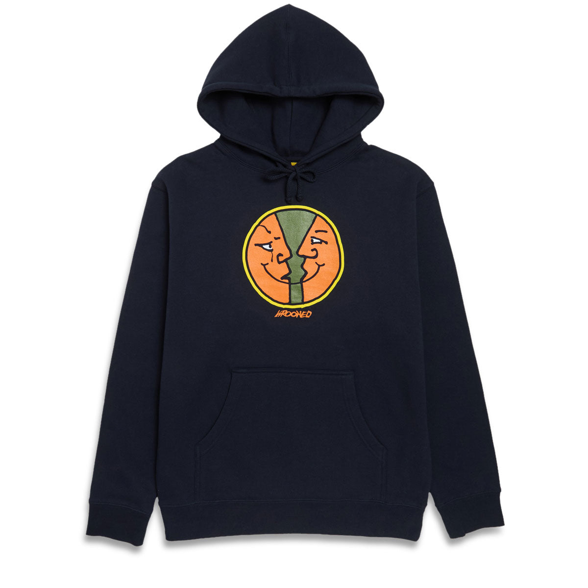 Krooked Moonsmile Round Hoodie - Navy image 1