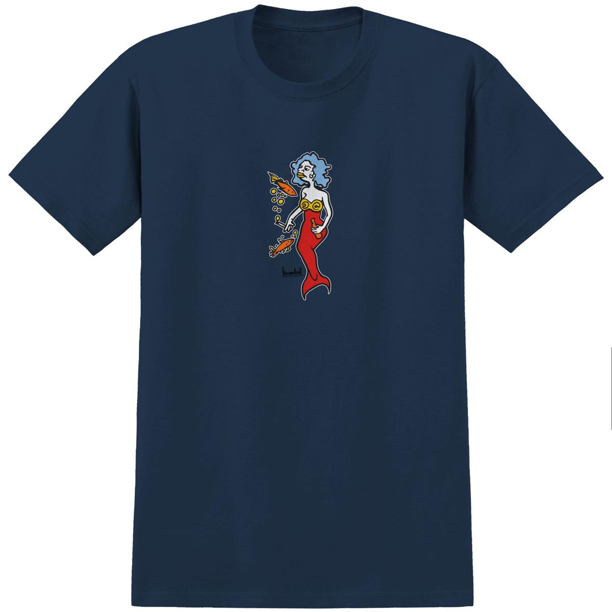 Krooked Mermaid T-Shirt - True Navy image 1