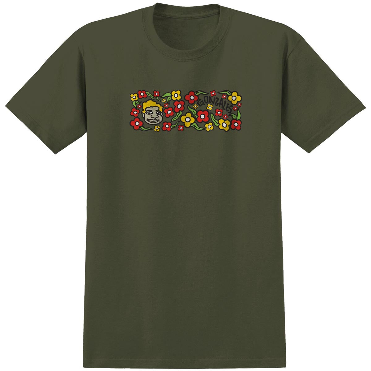 Krooked Sweatpants T-Shirt - Military Green image 1