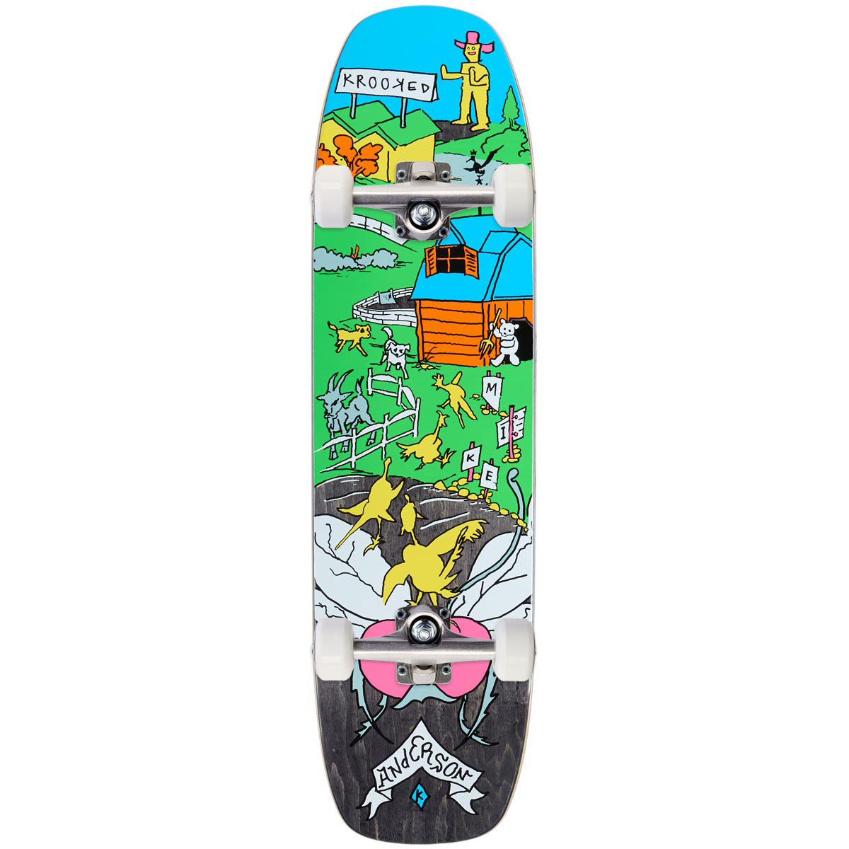 Krooked Manderson The Yard Skateboard Complete - 8.50