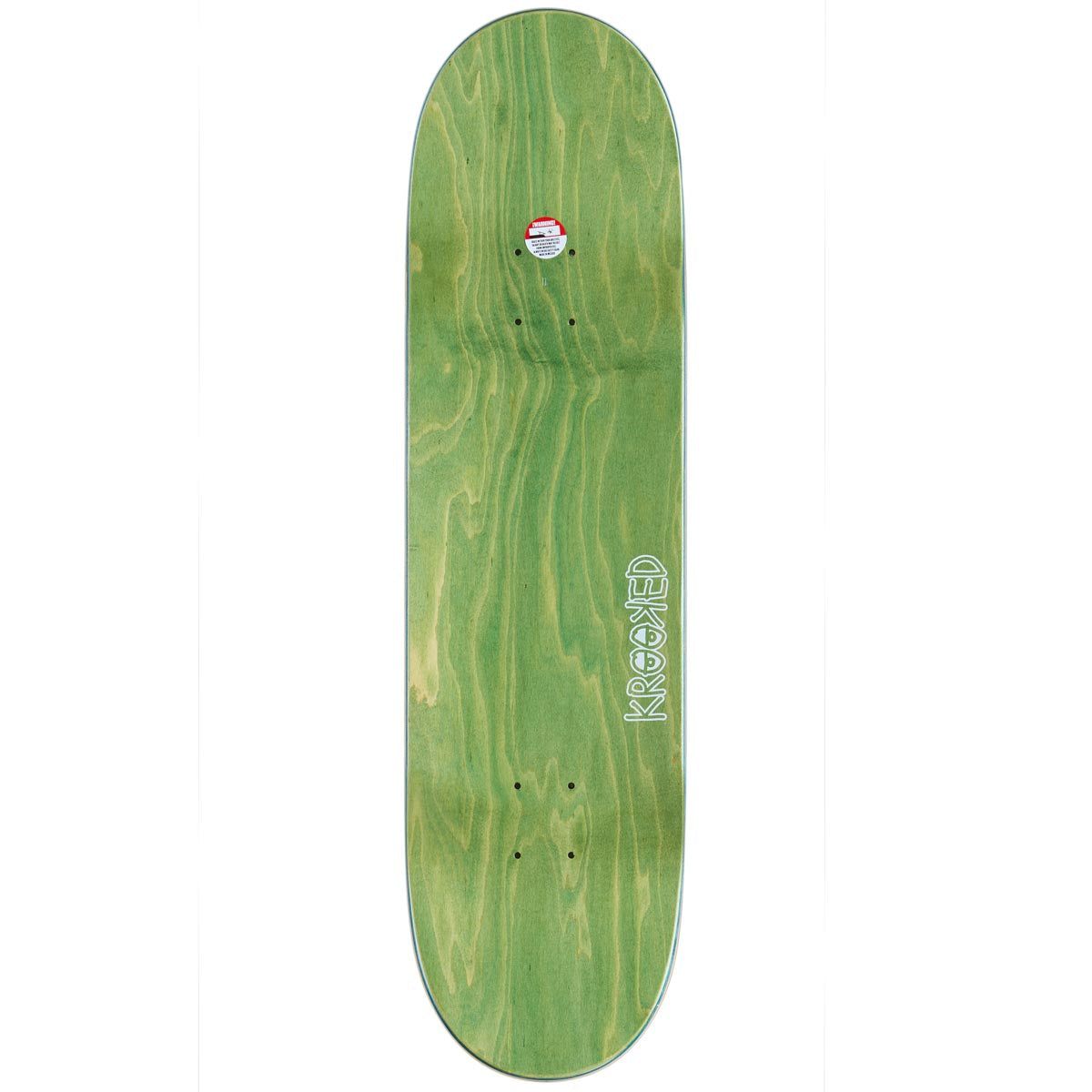 Krooked Una Punx True Fit Skateboard Deck - Yellow - 8.38