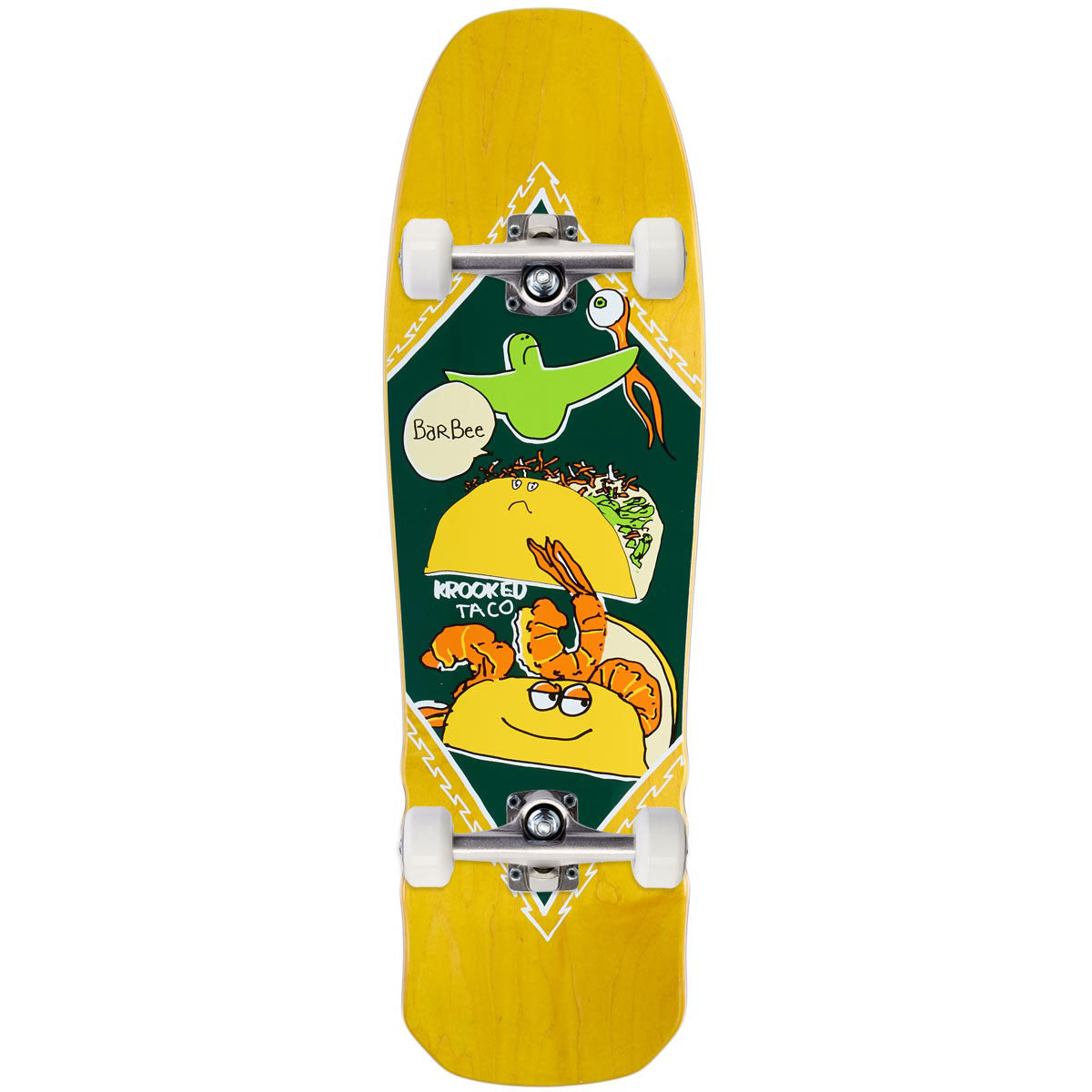 Krooked Barbee Shrimp Taco Skateboard Complete - 9.30