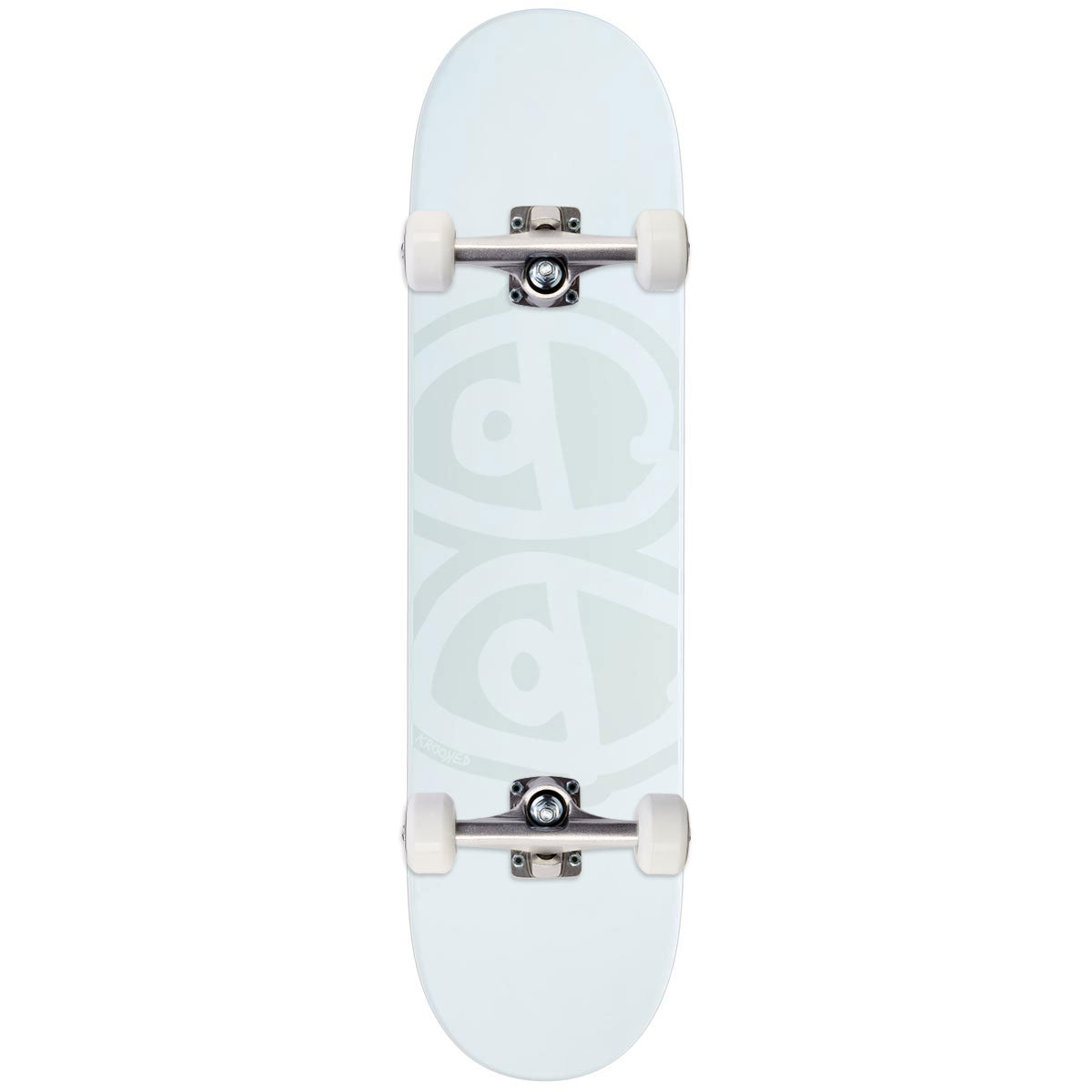 Krooked Eyes Skateboard Complete - White - 8.06