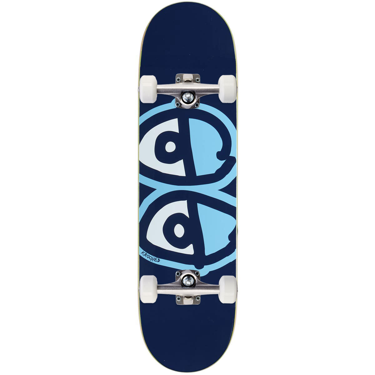 Krooked Eyes Easy Rider Skateboard Complete - Blue - 8.38