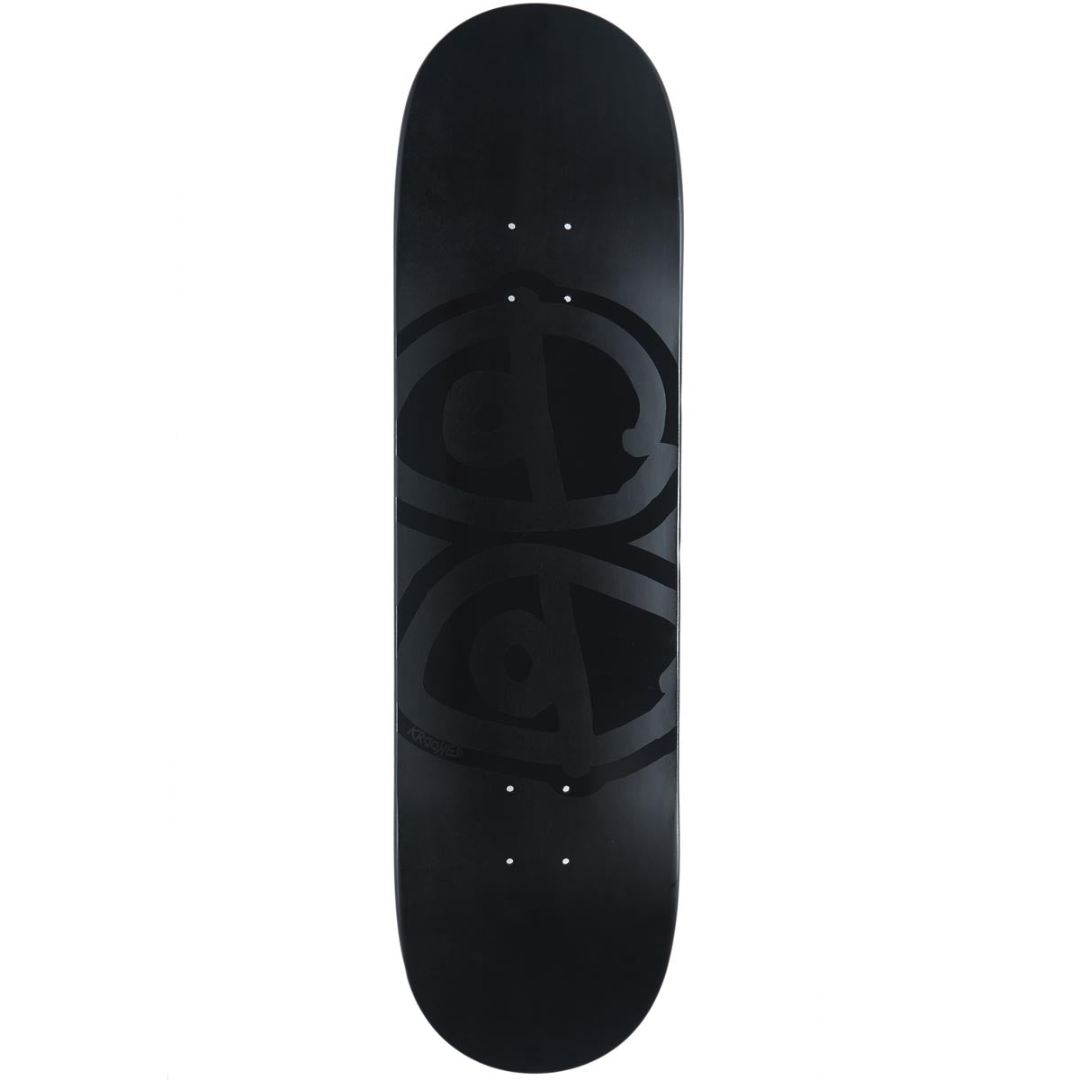 Krooked Eyes Skateboard Deck - Black - 8.50