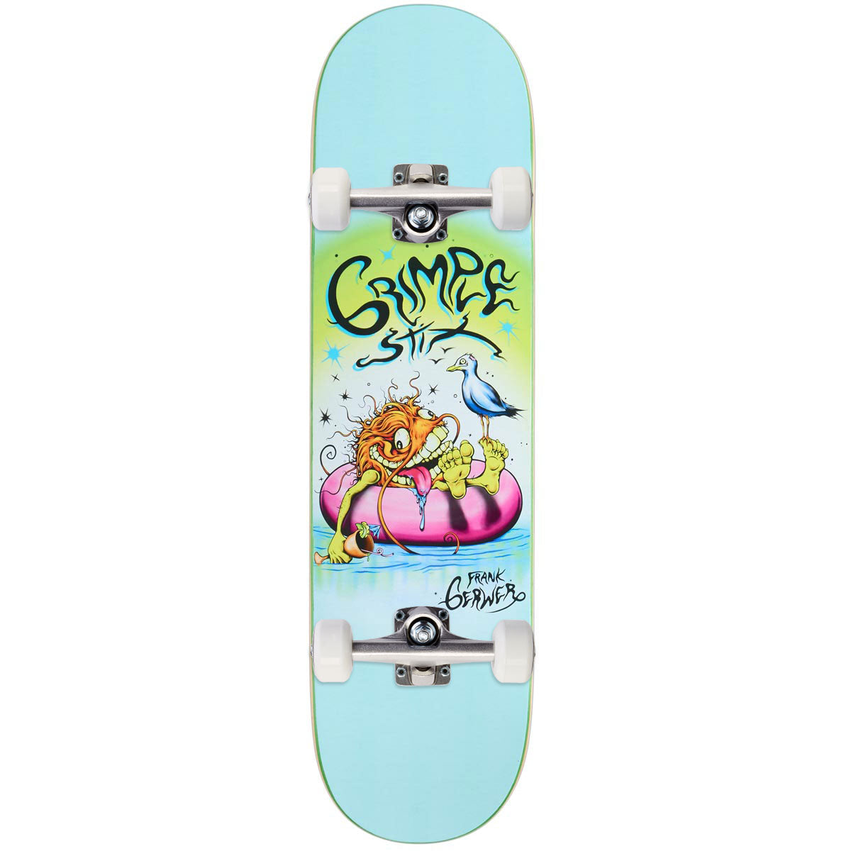 Anti-Hero Gerwer Grimple Beach Skateboard Complete - Blue - 8.25