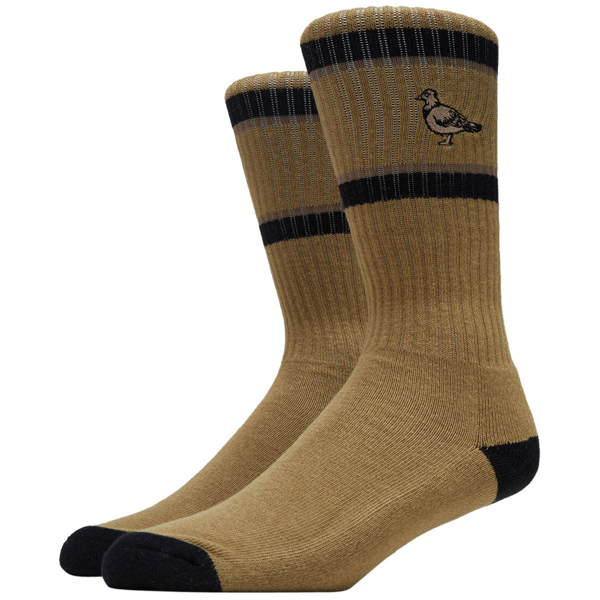 Anti-Hero Basic Pigeon Emb Socks - Brown/Black/Bronze image 1