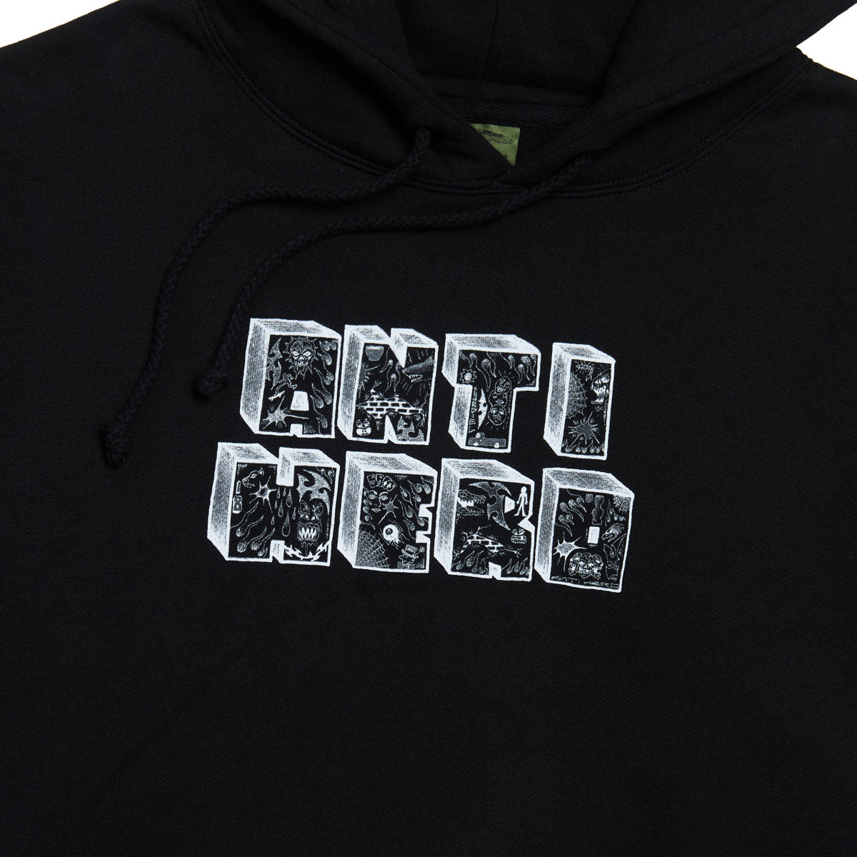 Anti-Hero Stacked Hoodie - Black/White image 2