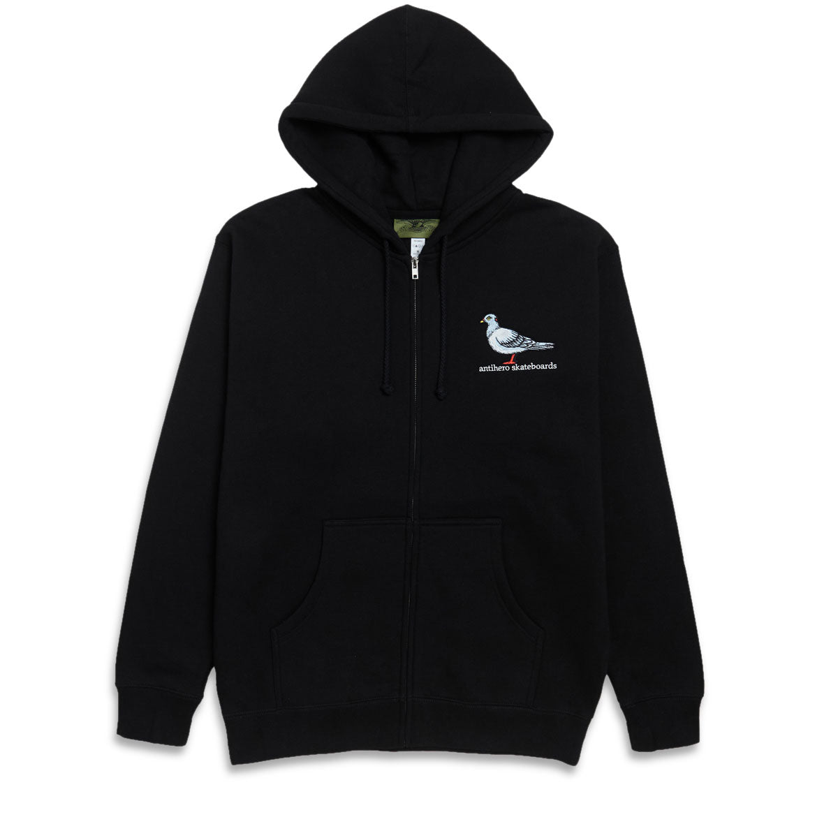 Anti-Hero Lil Pigeon Emb Zip Hoodie - Black/Multi Color image 1