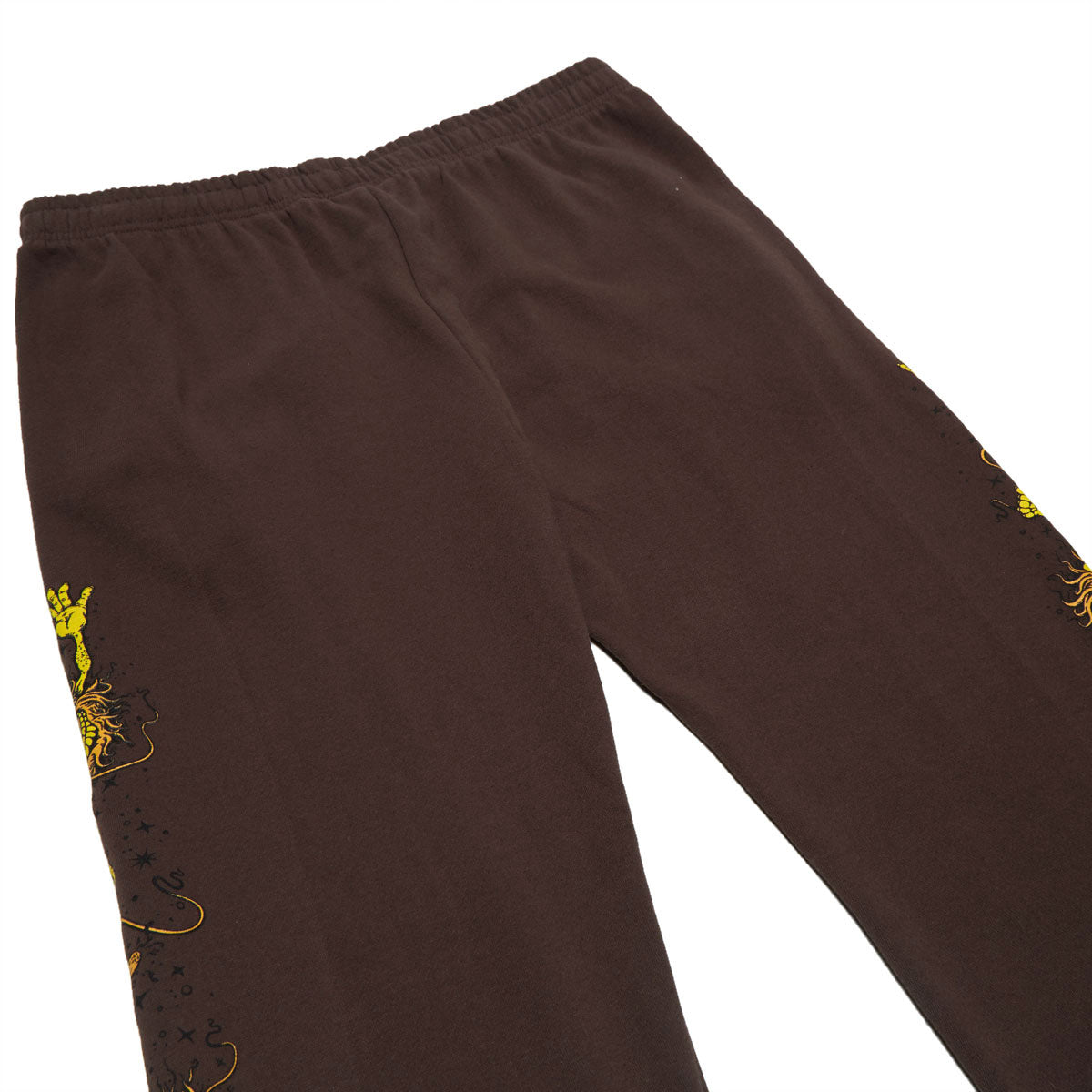 Anti-Hero Grimple Stack Sweat Pants - Brown/Orange/Yellow/Black image 4