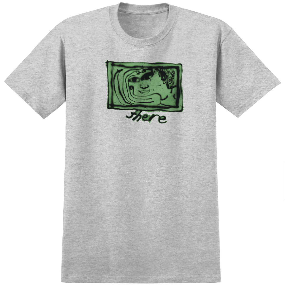 There Window T-Shirt - Heather Grey/Green/Black image 1