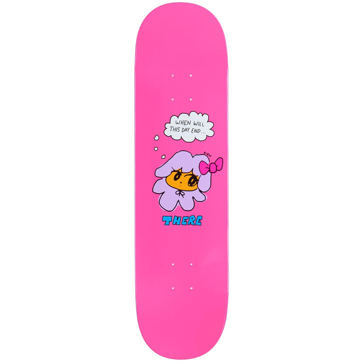 There Kien Day End Full Skateboard Deck - Pink - 8.25