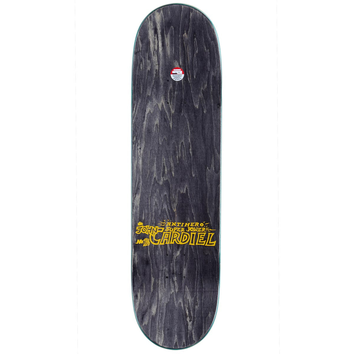 Anti-Hero Cardiel Superpowered Skateboard Deck - Black - 8.50