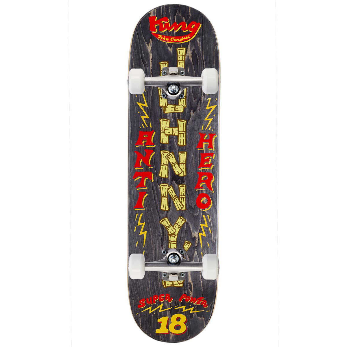 Anti-Hero Cardiel Superpowered Skateboard Complete - Black - 8.50