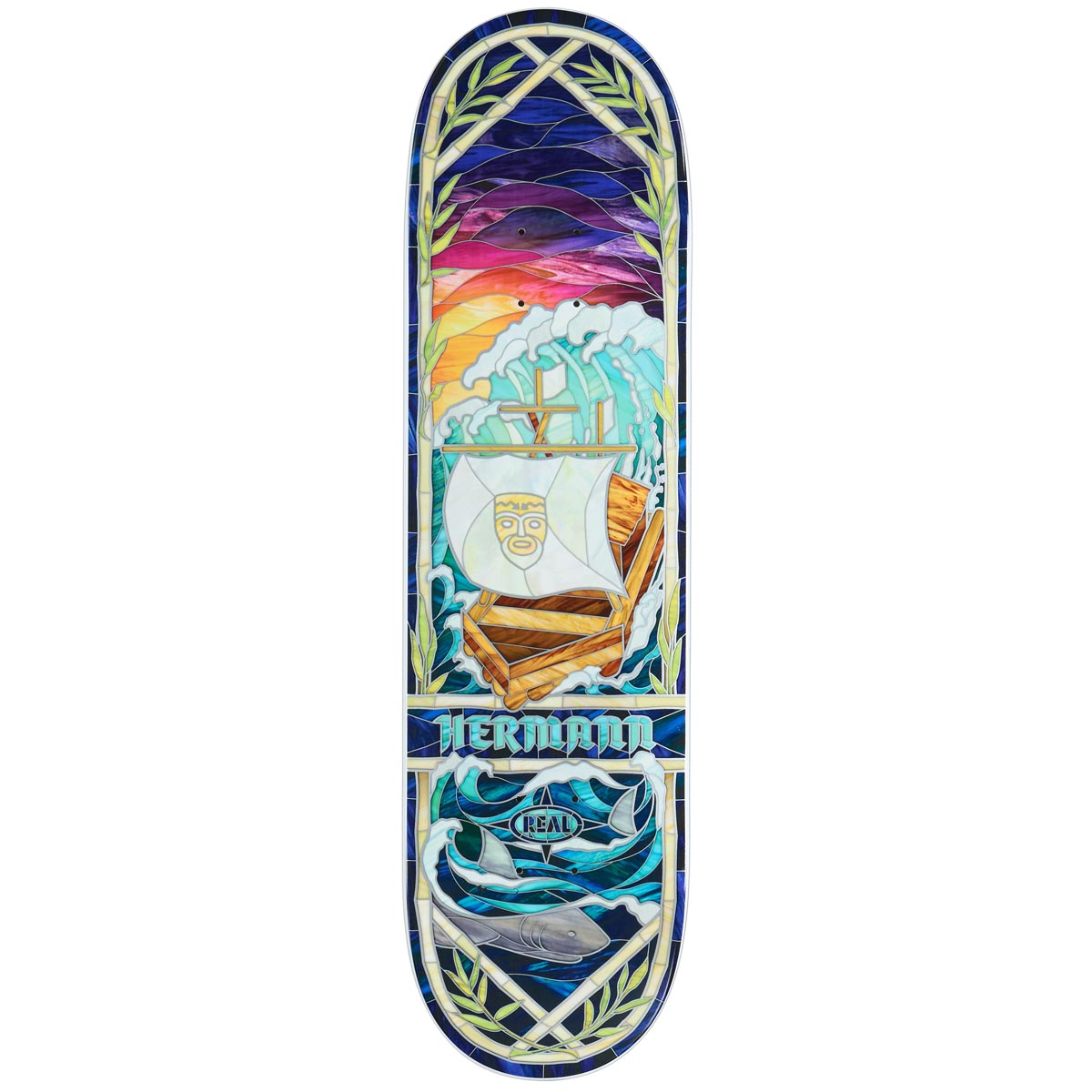 Real Hermann Cathedral Skateboard Deck - 8.38