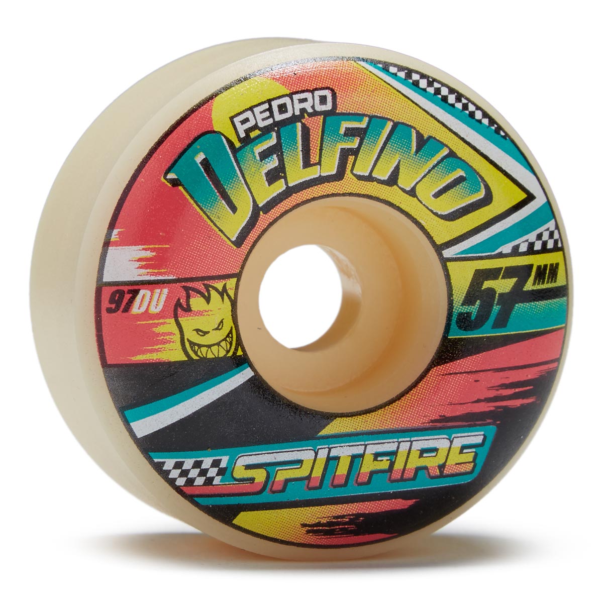 Spifire F4 97+ Pedro Delfino Turbo Radial Skateboard Wheels - Natural - 57mm image 1