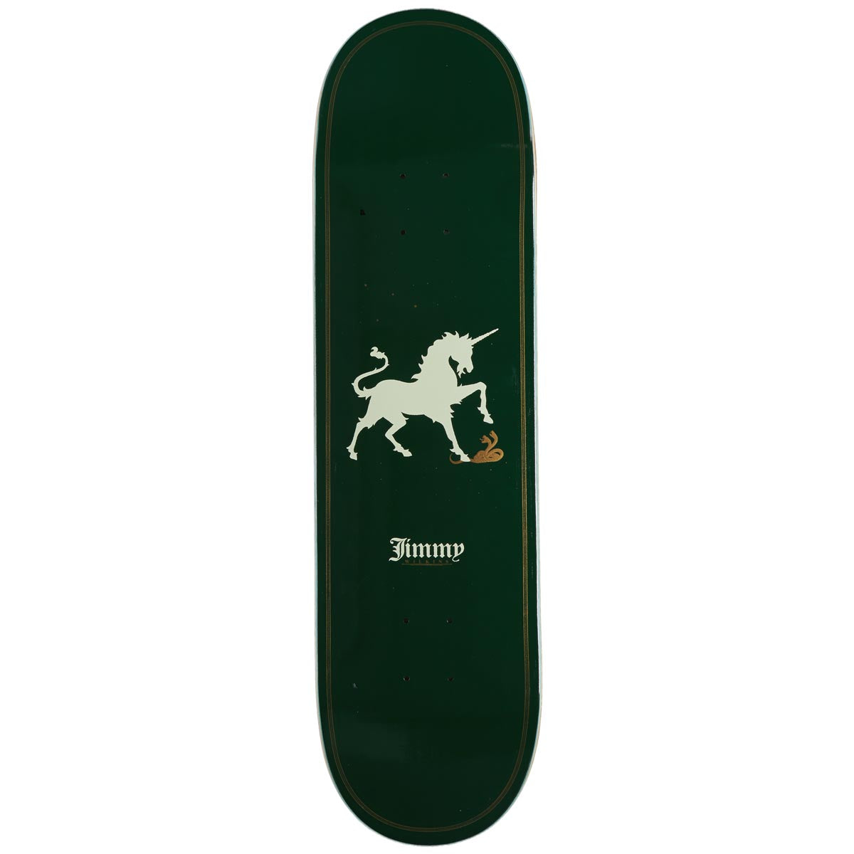 Real Wilkins Unicorn Skateboard Deck - Green - 8.38