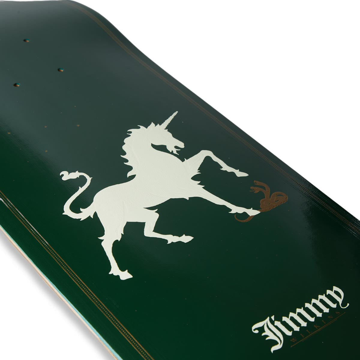 Real Wilkins Unicorn Skateboard Complete - Green - 8.38