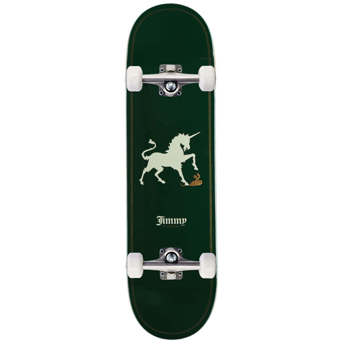 Real Wilkins Unicorn Skateboard Complete - Green - 8.38