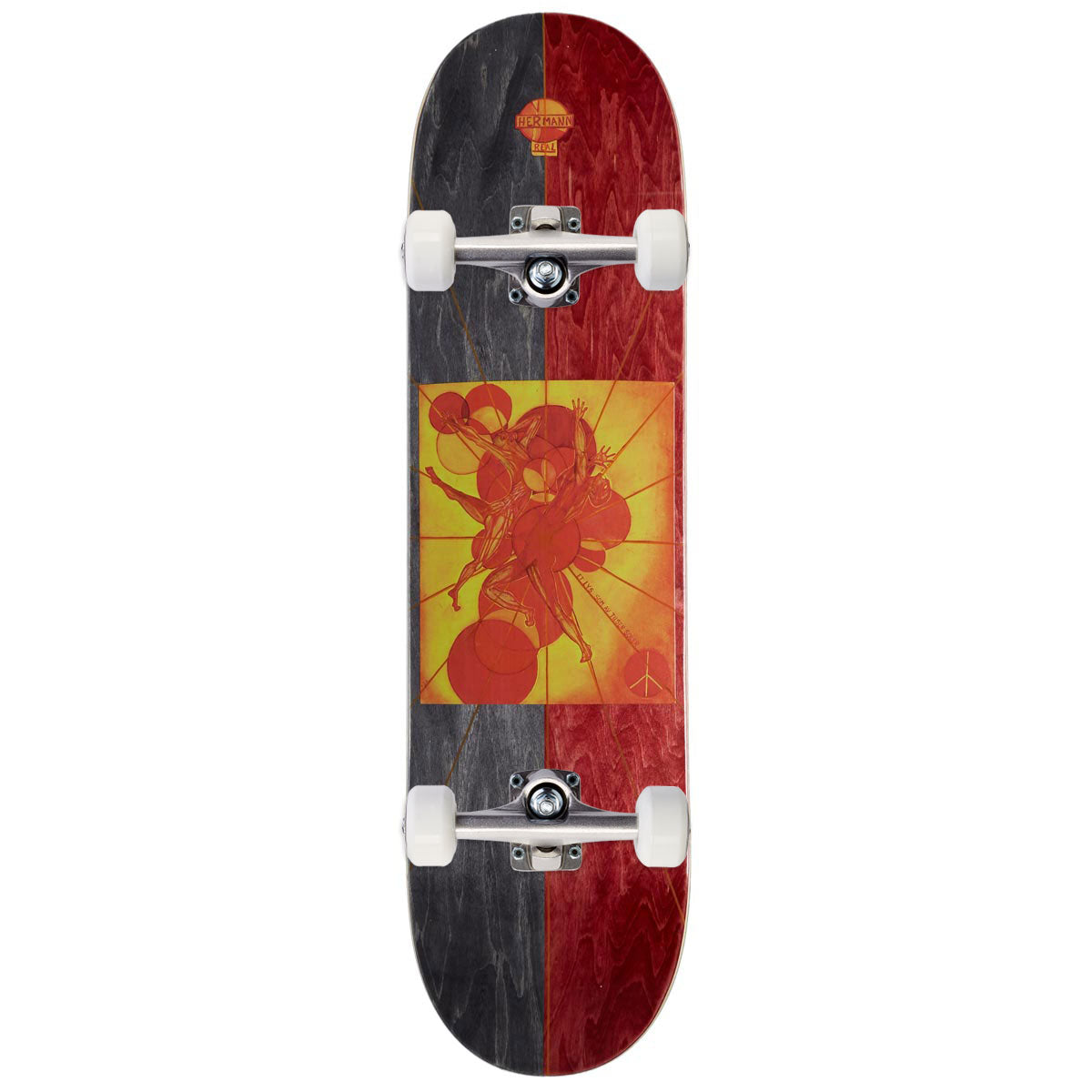 Real Hermann A Thousand Suns Tf Skateboard Complete - 8.06