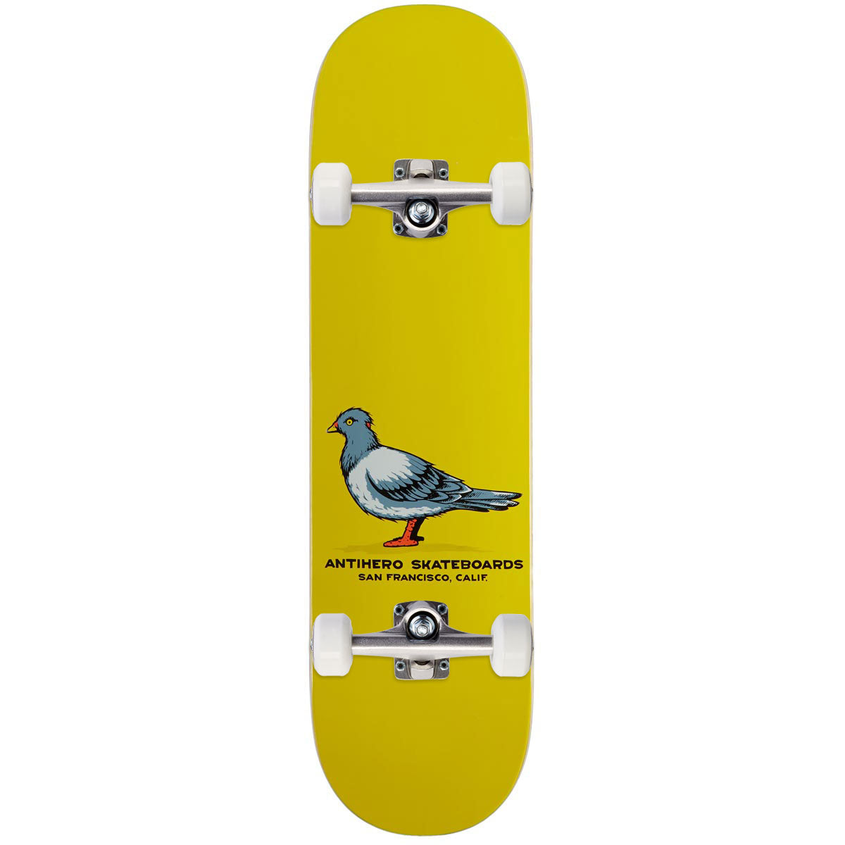 Anti-Hero Team Pigeon Skateboard Complete - Yellow - 8.32