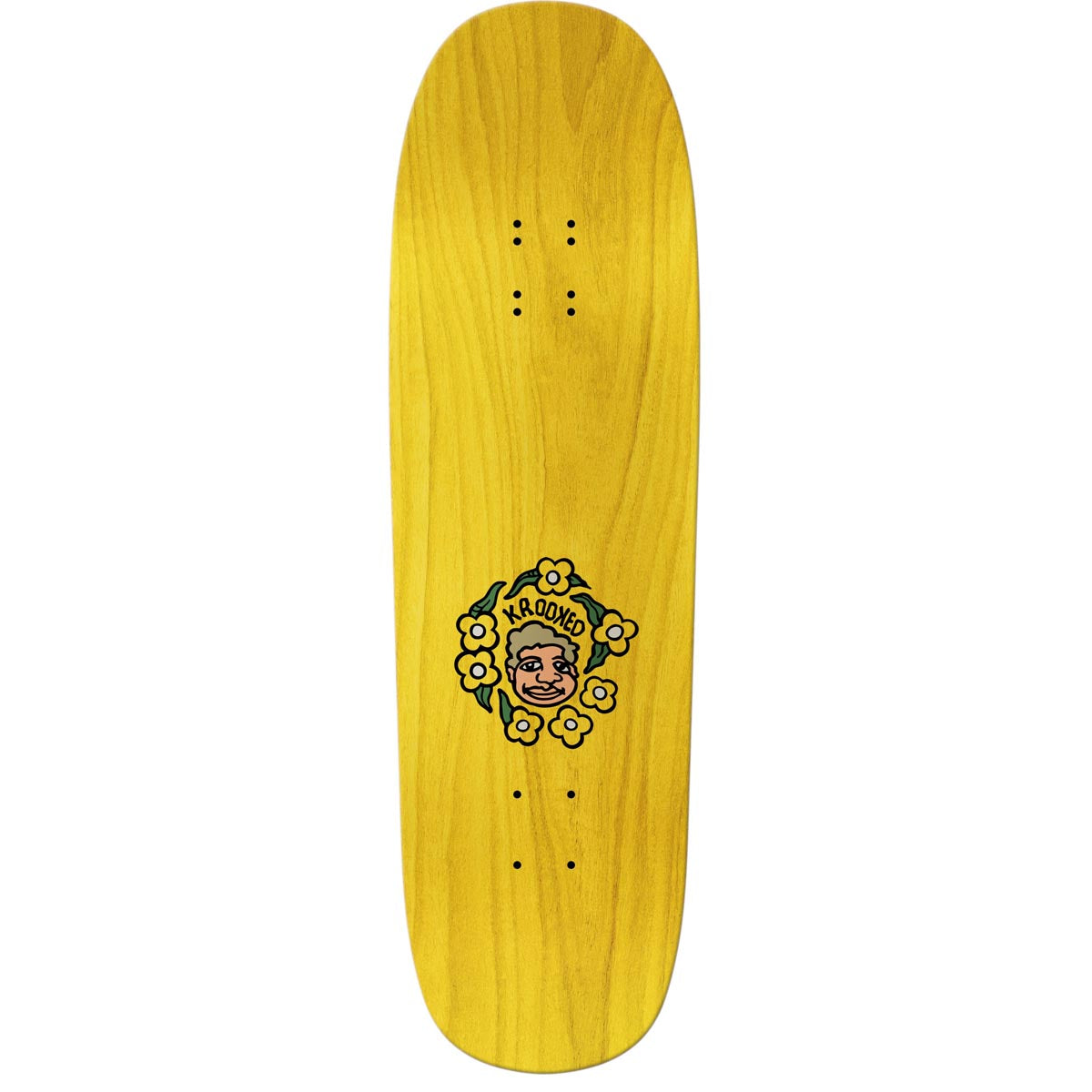 Krooked Gonz Sweatpants Skateboard Deck - Yellow - 9.25