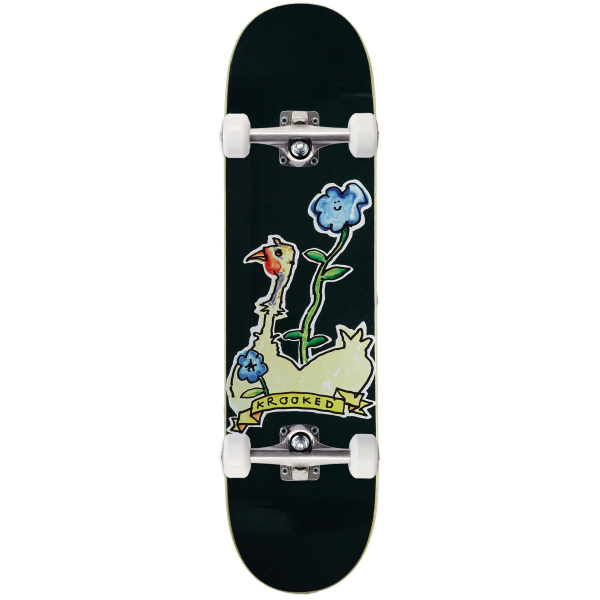 Krooked Belle Easy Rider Skateboard Complete - Green - 8.06