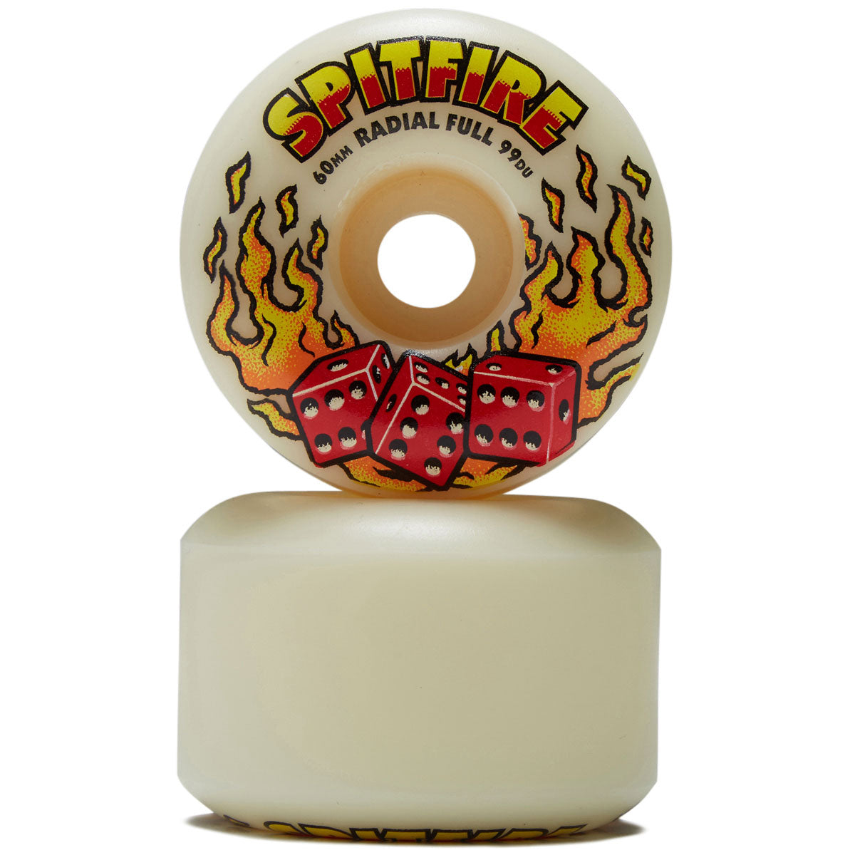 Spitfire F4 99d Hot Hand Radial Full Skateboard Wheels - Natural - 60mm image 2