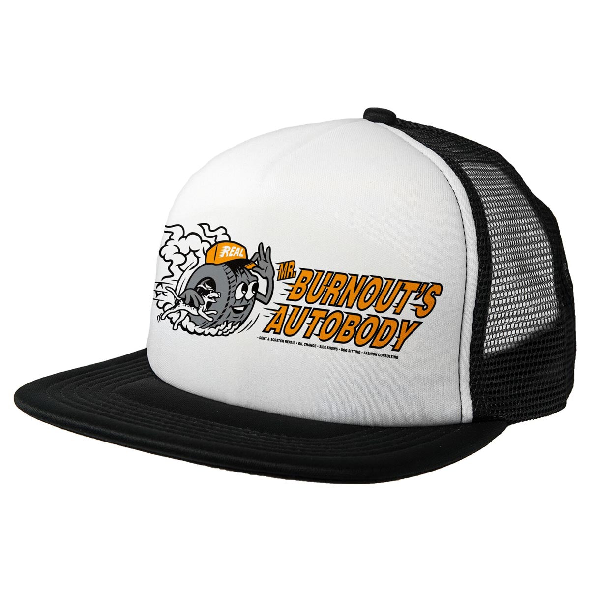 Real Autobody Hat - White/Black image 1