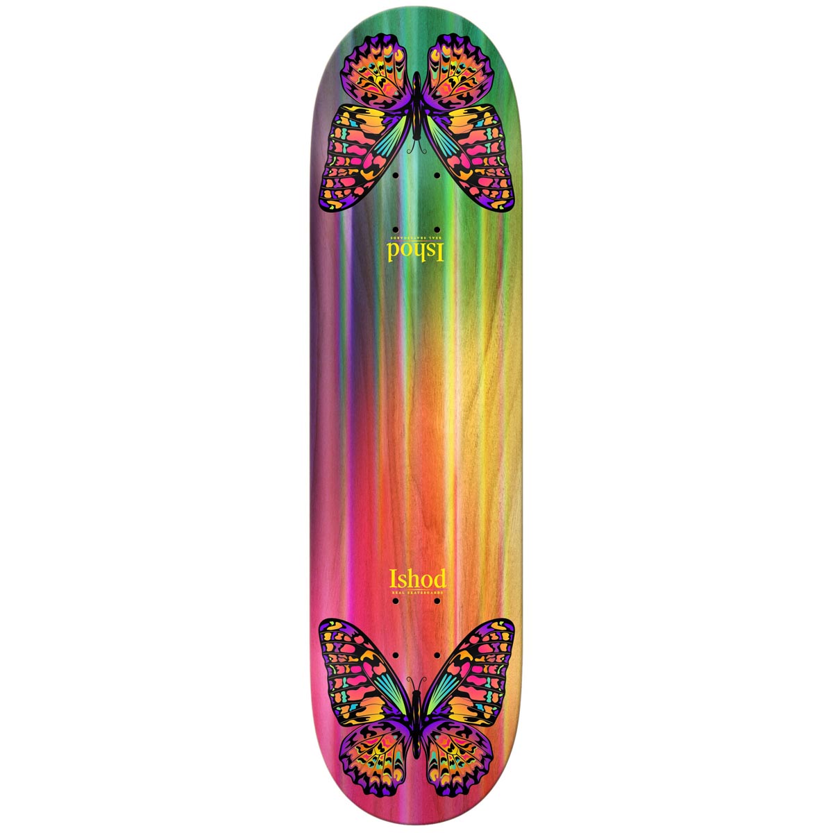 Real Ishod Rainbow Monarch Twin Tail Skateboard Deck - 8.25