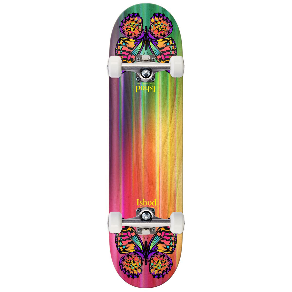 Real Ishod Rainbow Monarch Twin Tail Easyrider Skateboard Complete - 8.30