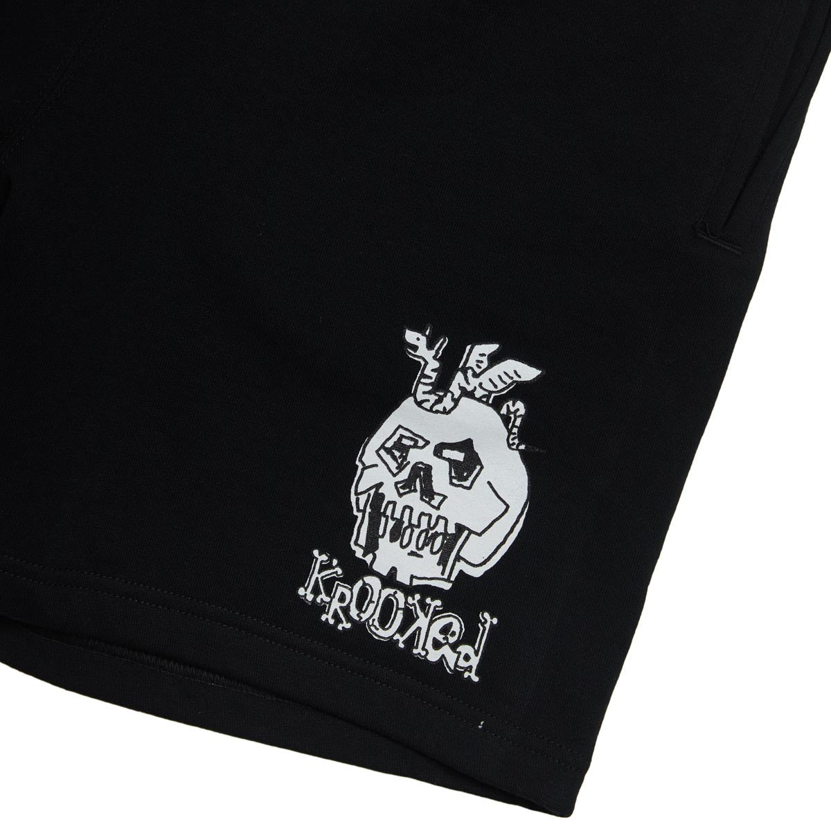 Krooked No Monster Sweat Shorts - Black image 3