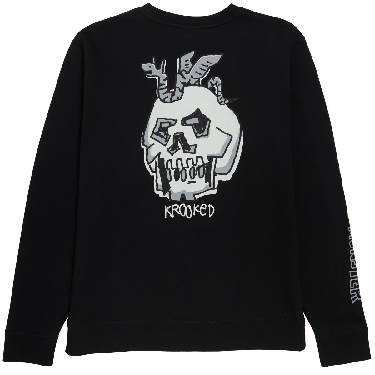 Krooked No Monster Sweatshirt - Black image 2