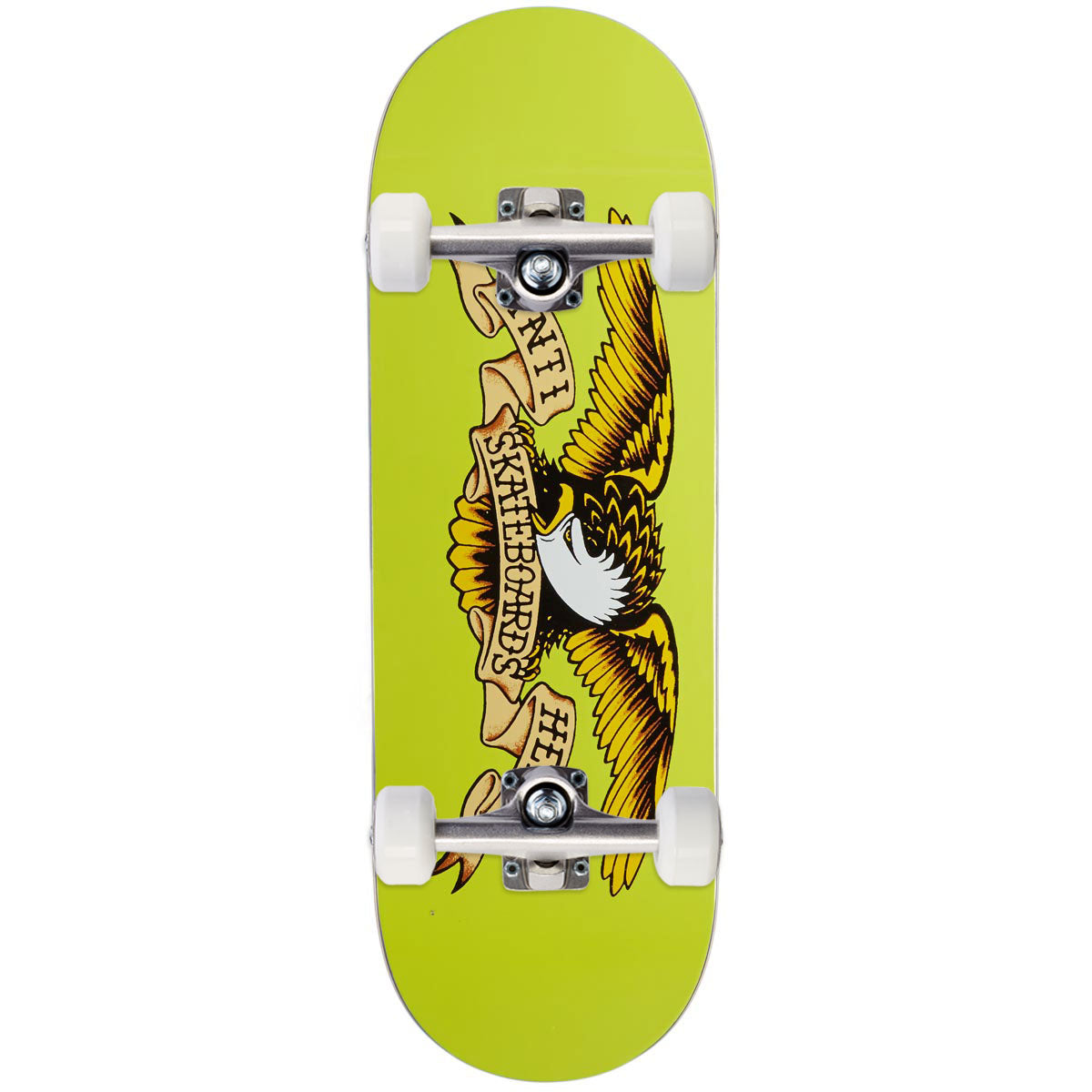 Anti-Hero Team Shaped Eagle Horse Pill Skateboard Complete - Yellow - 10.00